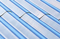 Over Whitacre corrugated roofing